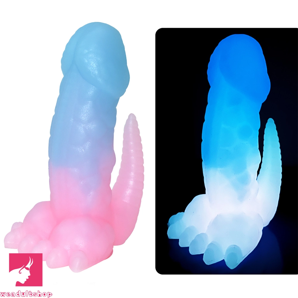6.29in 8.46in Dinosaur Claw Luminous Dildo For Women Men Sex Prostate