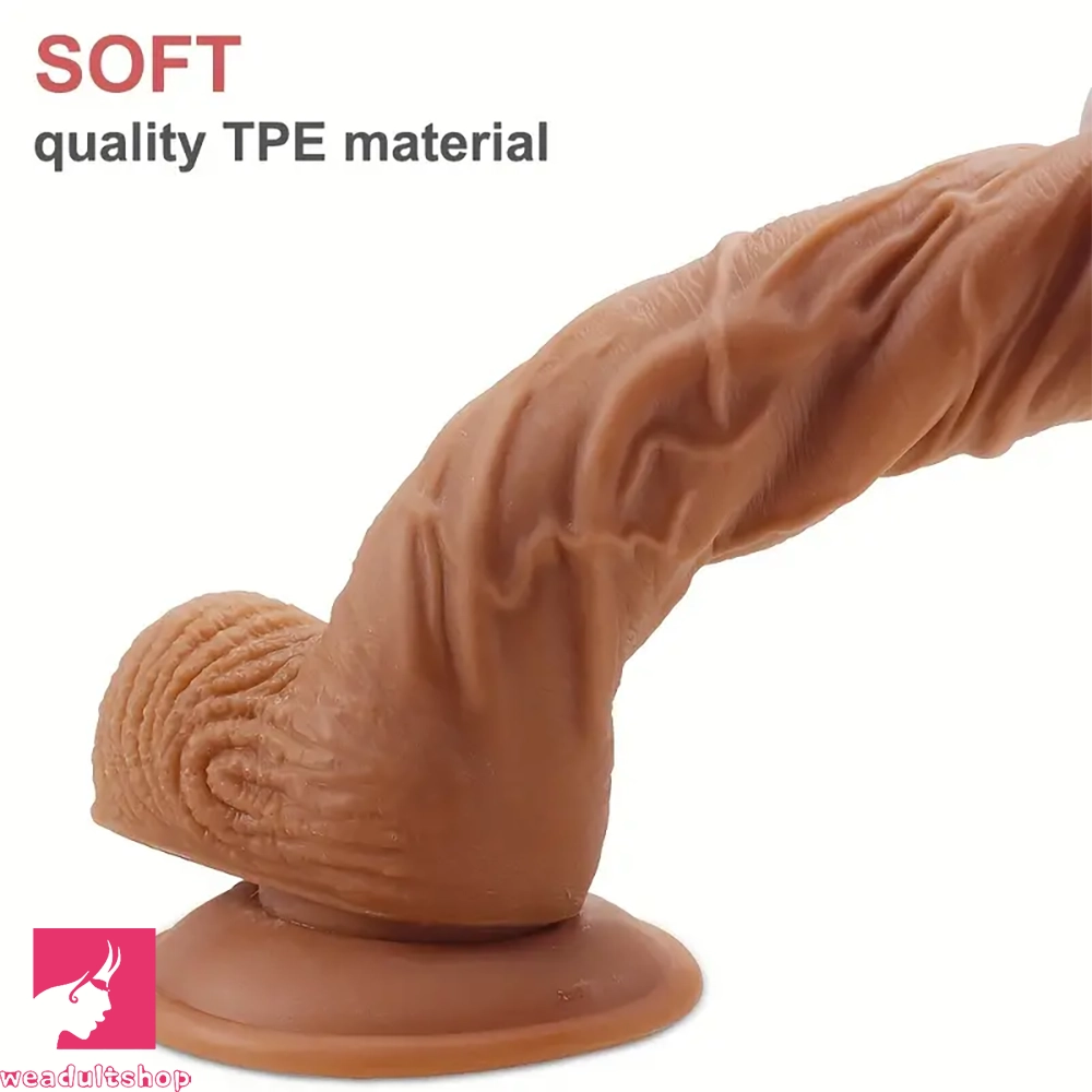 7.48in 8.27in TPE Love Toy Lifelike Dildo For Female Sex Masturbation