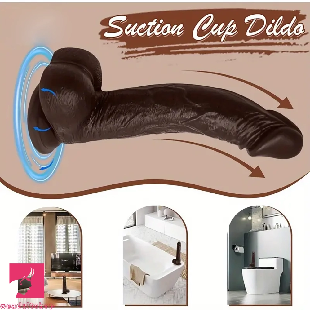 8.46in Realistic Silicone Soft Big Dildo With Suction Cup Sex Toy