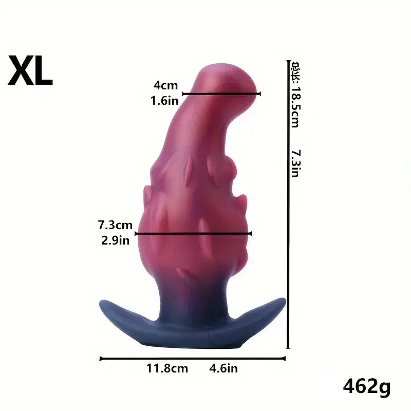 4.41in 5.31in 6.22in 7.3in Dragon Monster Silicone Small Butt Plug Dildo Weadultshop