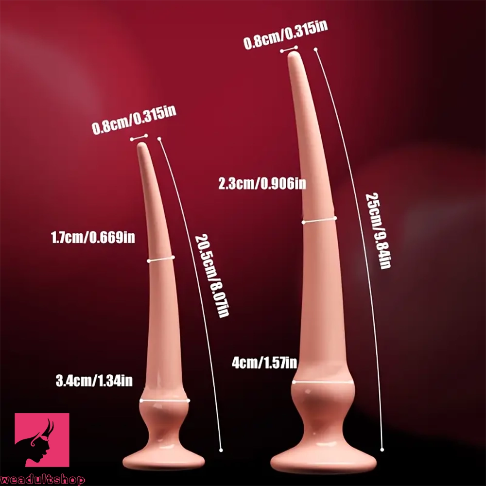 8.07in 9.84in TPE Big Cock Anal Plug Dilator Adults Intimate Dildo