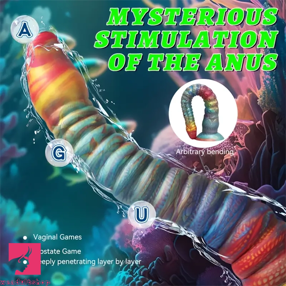 12.41in 16.81in Octopus Silicone Long Soft Liquid Soft Penis Big Dildo