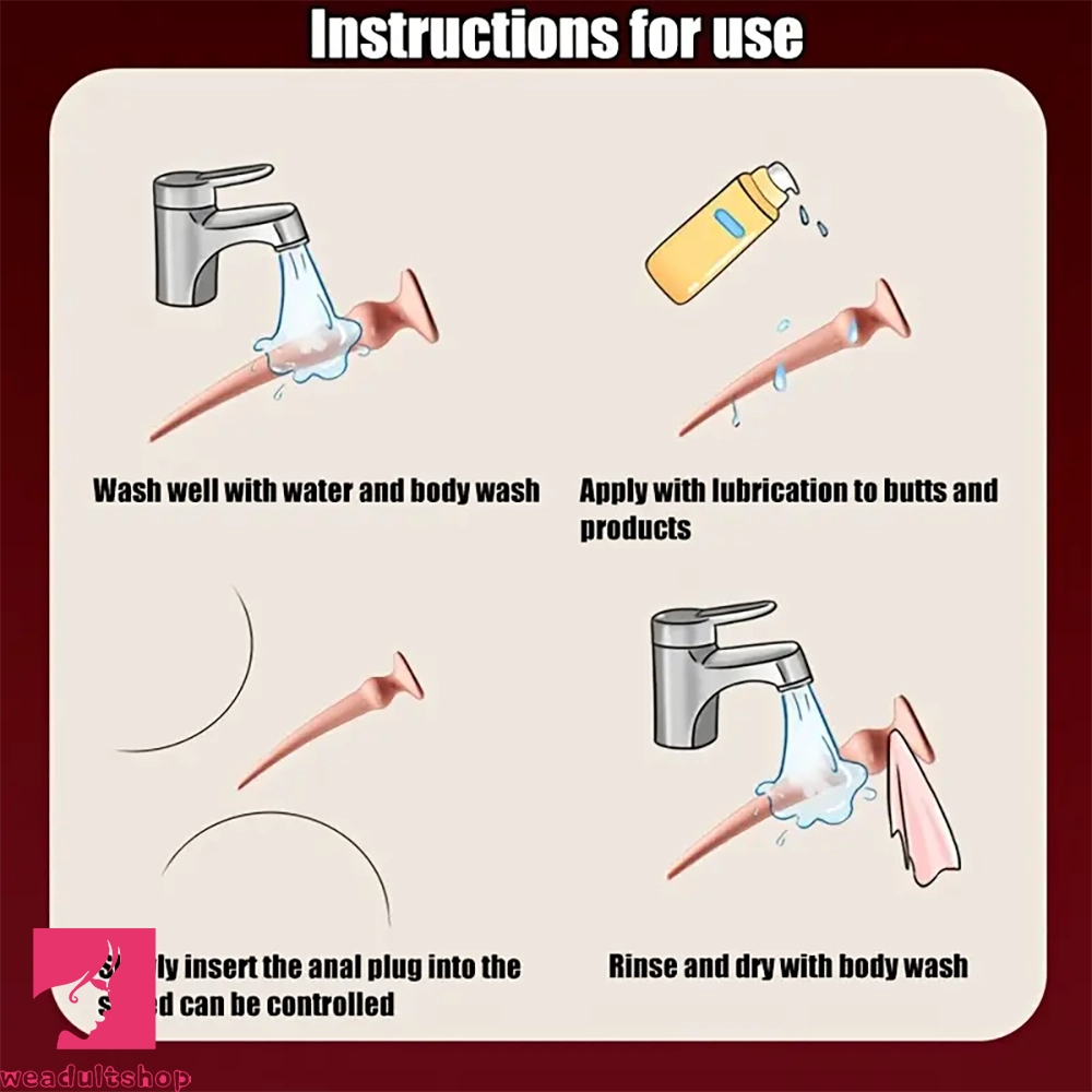 8.07in 9.84in TPE Big Cock Anal Plug Dilator Adults Intimate Dildo