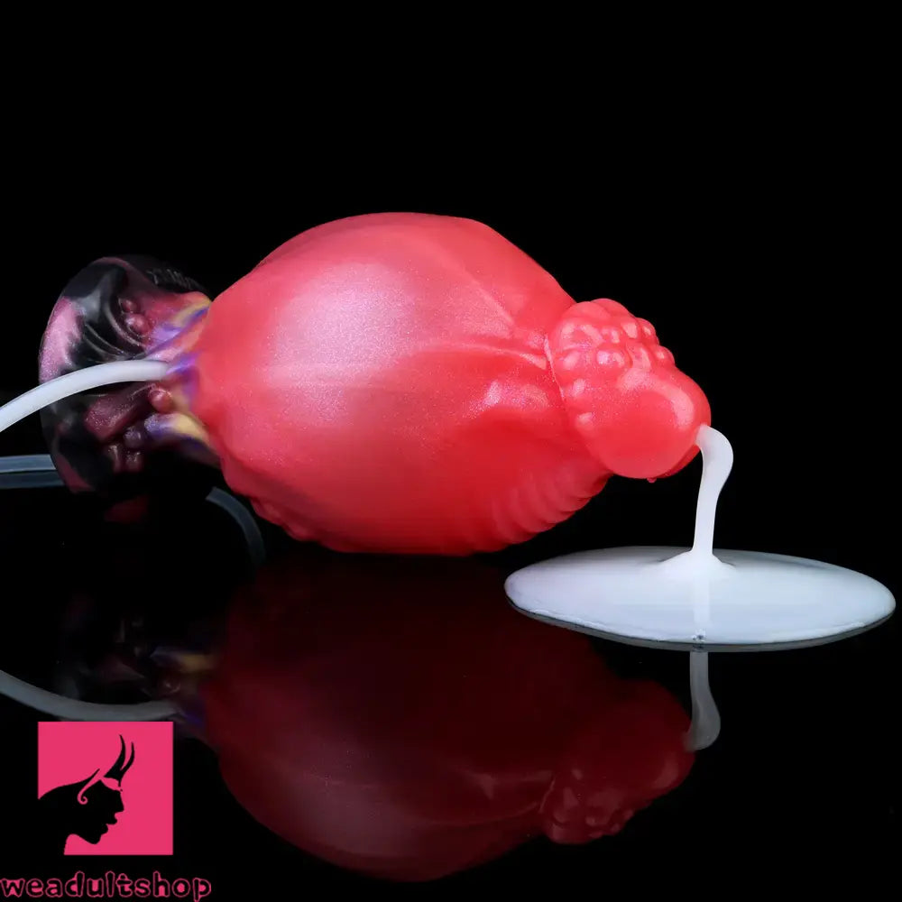 5.51in Fantasy Odd Silicone Soft Inflatable Spraying Water Dildo For Anus