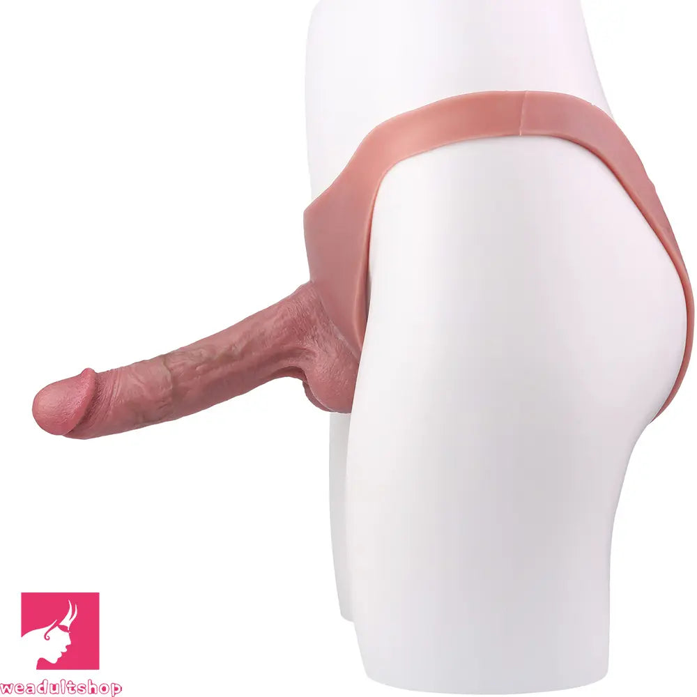 8.07in Silicone Big Strapon Hollow Dildo With Glans Penis For Big Sex Toy