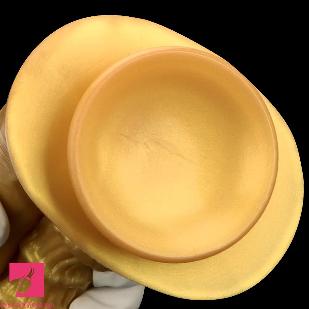 10.82in Big Silicone Soft Gold Double-headed Dildo For Female Lesbian Sex