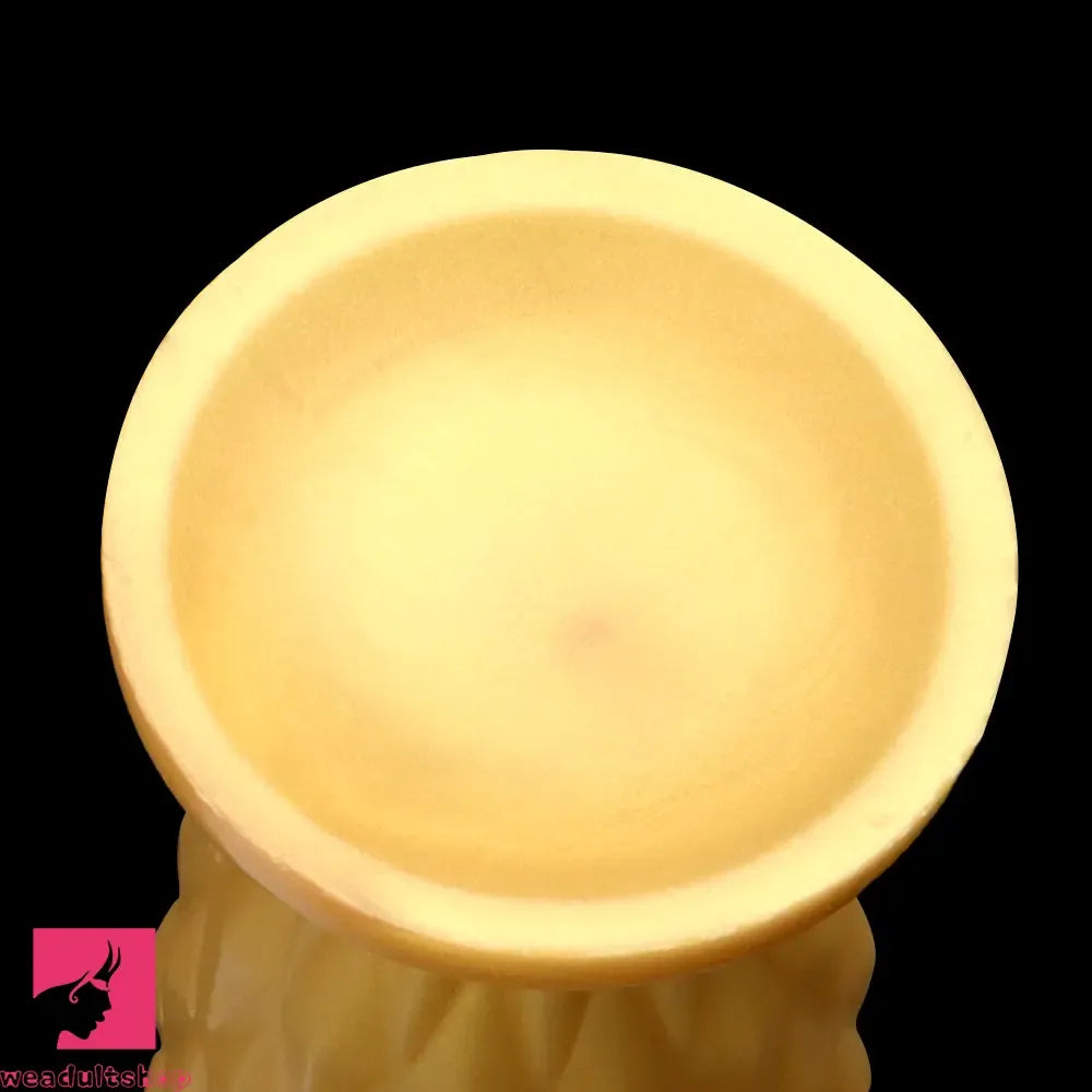 7.48in Gold Silicone Soft Butt Plug Dildo For Men And Women Sexual Cock
