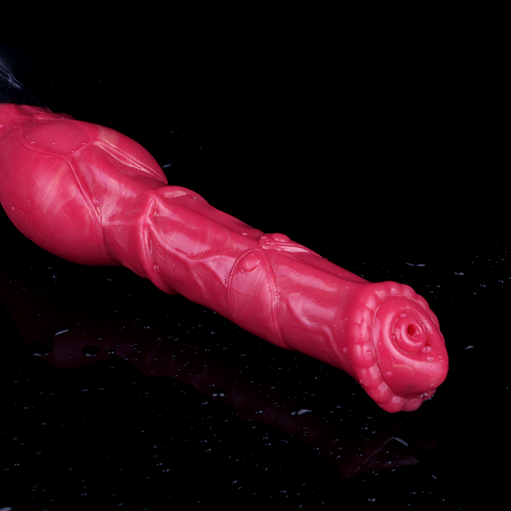 11.7in Fantasy Knotted Silicone Soft Big Ejaculating Horse Cock Dildo
