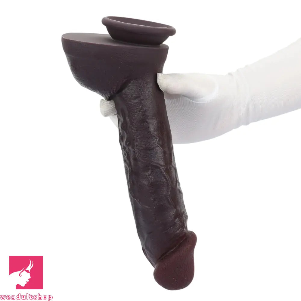 11.03in Super Real Dual Layer Silicone Big Dildo For Adult Male Penis Adult Toy