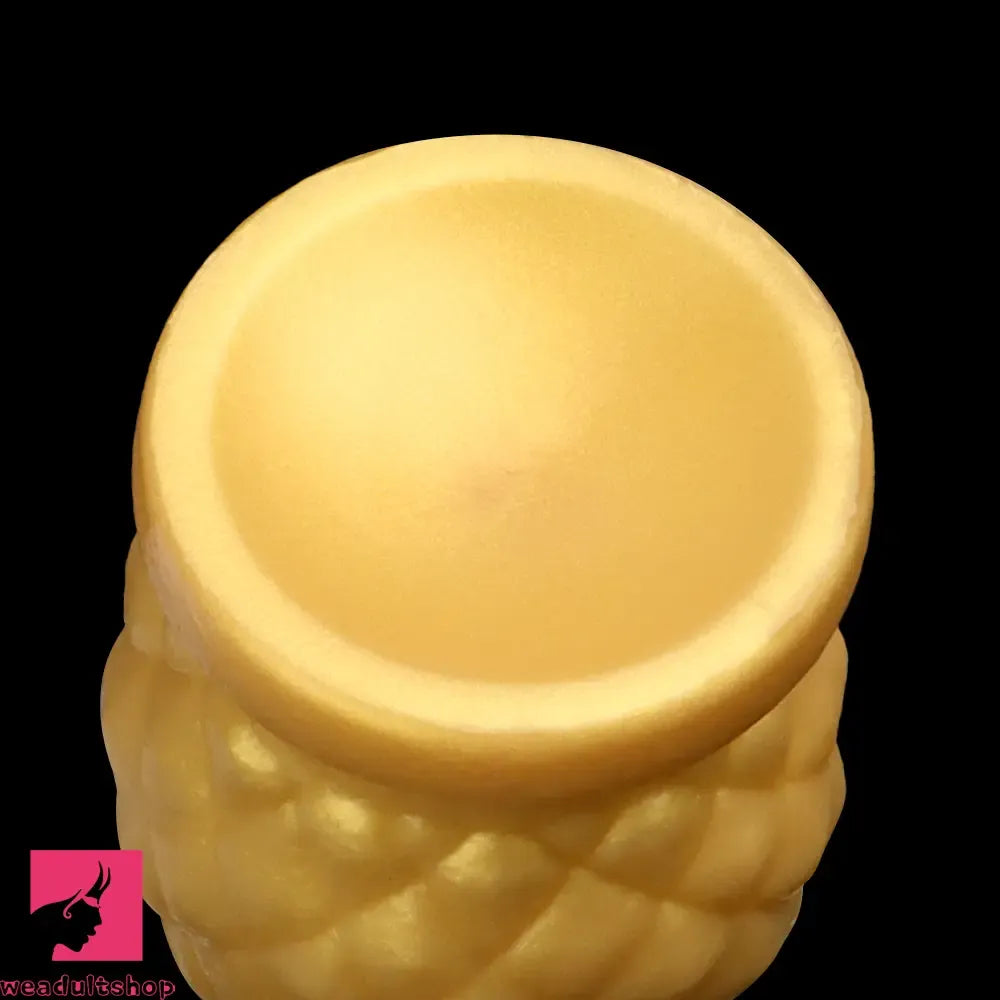 2.95in 4.52in Newbie Gold Silicone Soft Suction Cup Mini Anal Plug Dildo