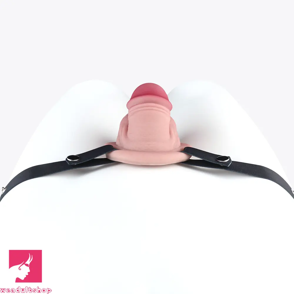 3.74in Real Hollow Chastity Cage Dildo Realistic Penis For Vagina Love