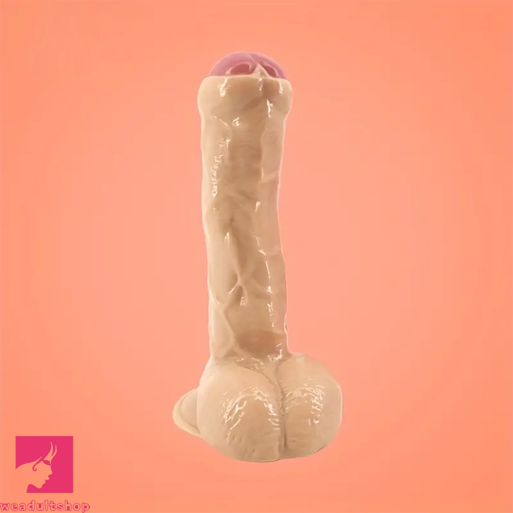 9.25in Foreskin Uncut Realistic Dildo For Vaginal Massage Orgasm Sex