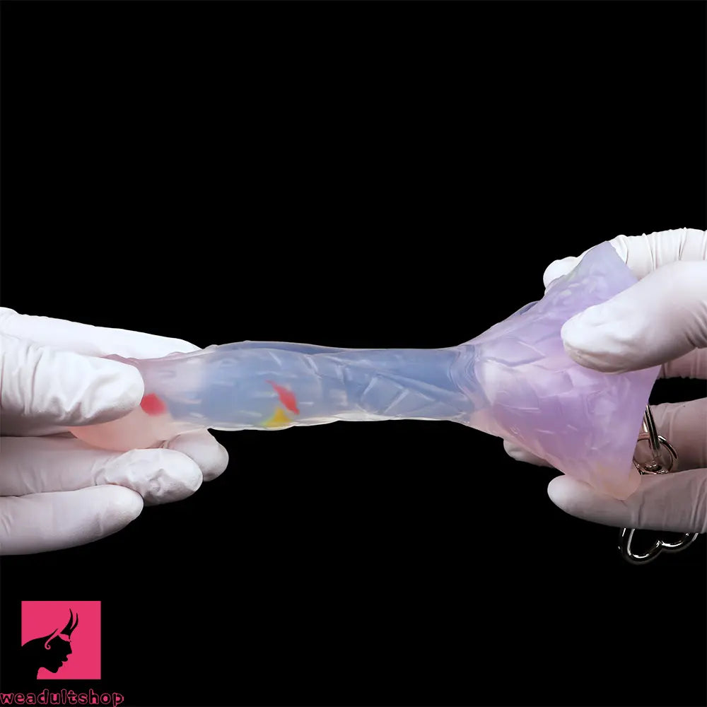 4.68in 5.9in 7.16in 8.26in Fantasy Spiked Silicone Soft Dildo With Key Chain