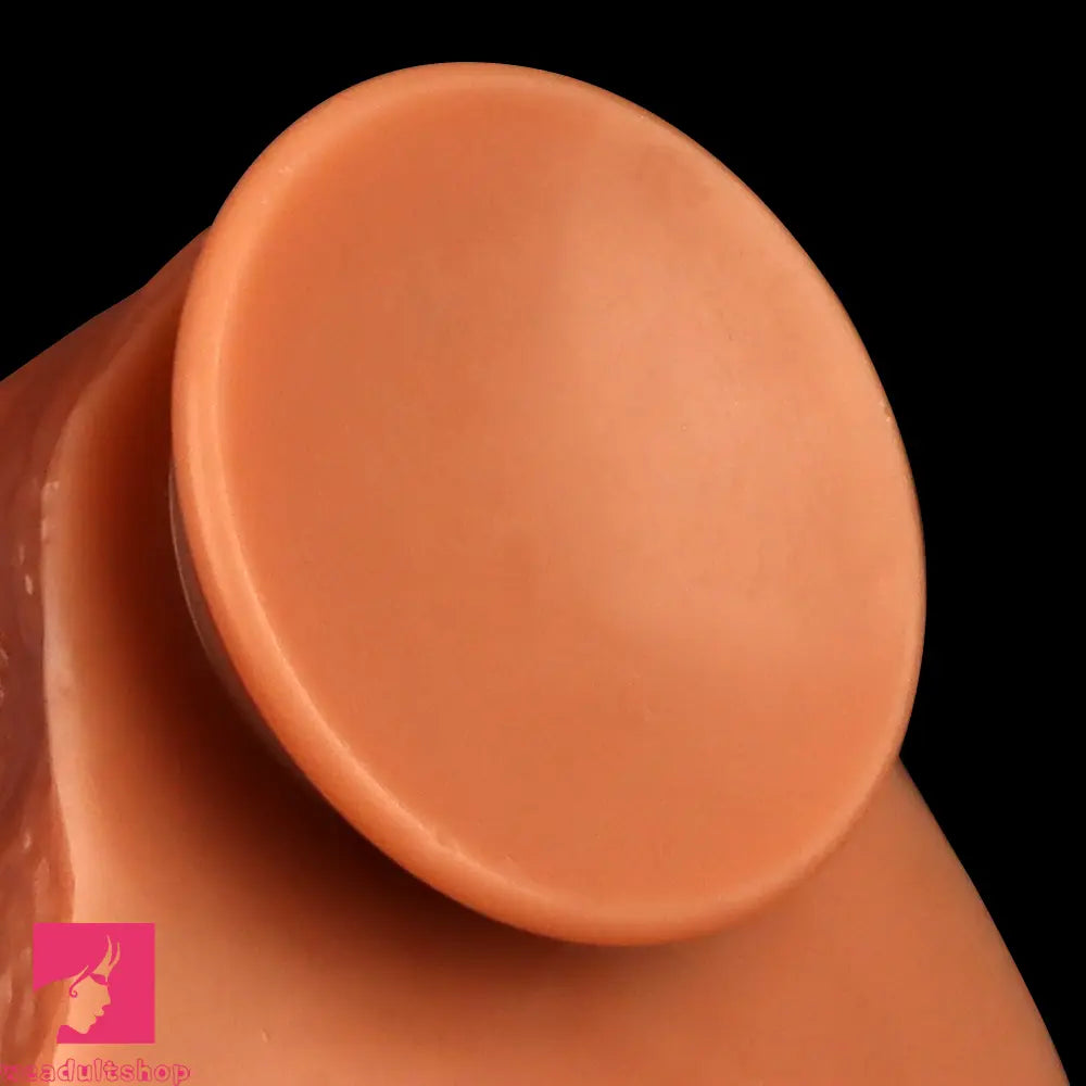 16.14in Extra Large Long Penis Liquid Silicone Dual Hardness Soft Dildo