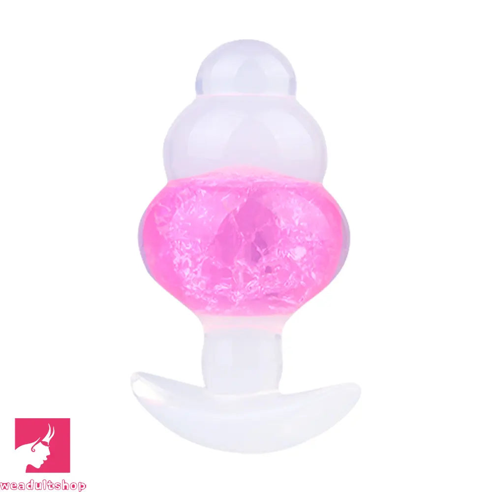 4.53in Luminous Silicone Anal Beads Dildo Anal Love Toy For Women Clit
