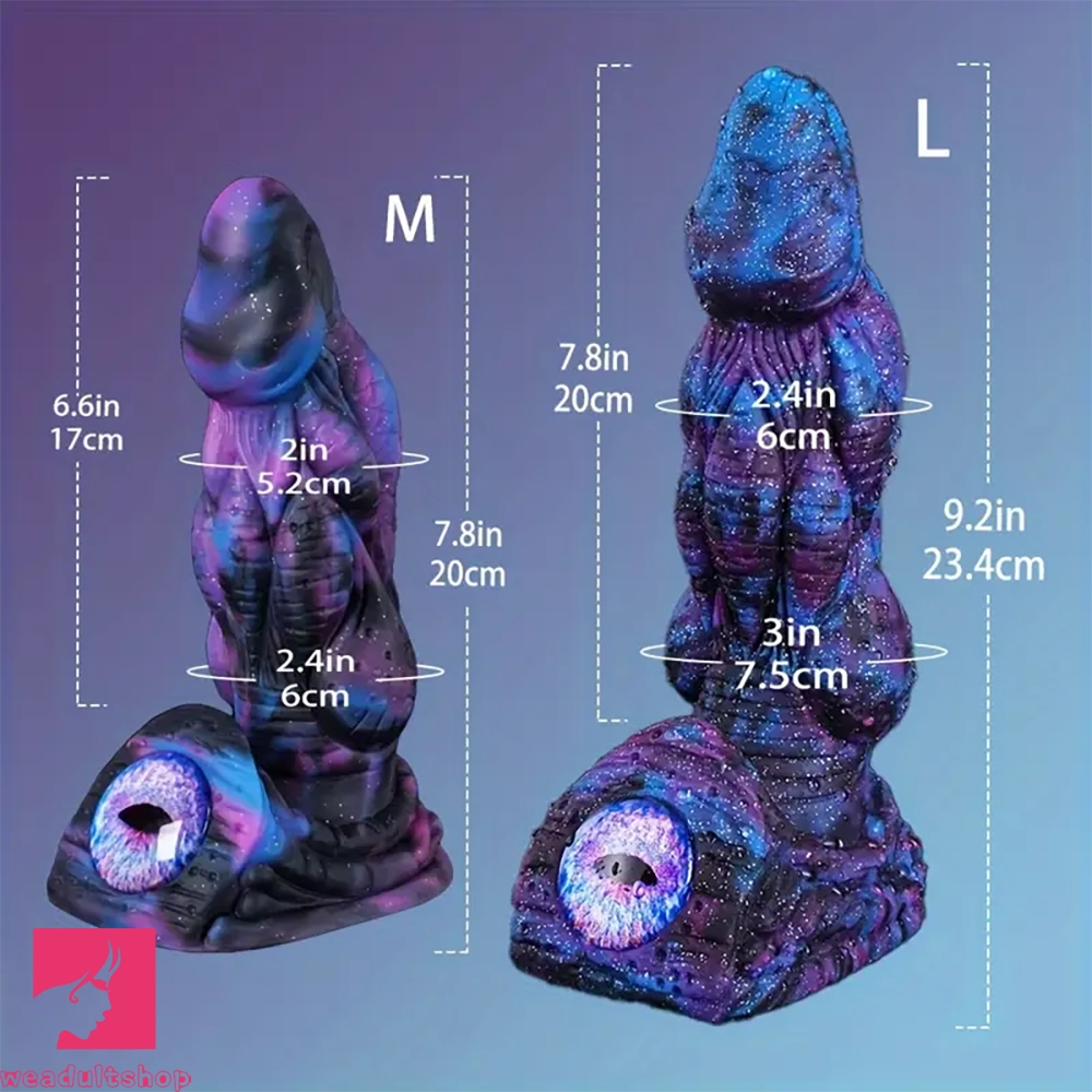 8.58in 9.2in 11in Silicone Fantasy Creature Big Dildo With Real Double Eyes