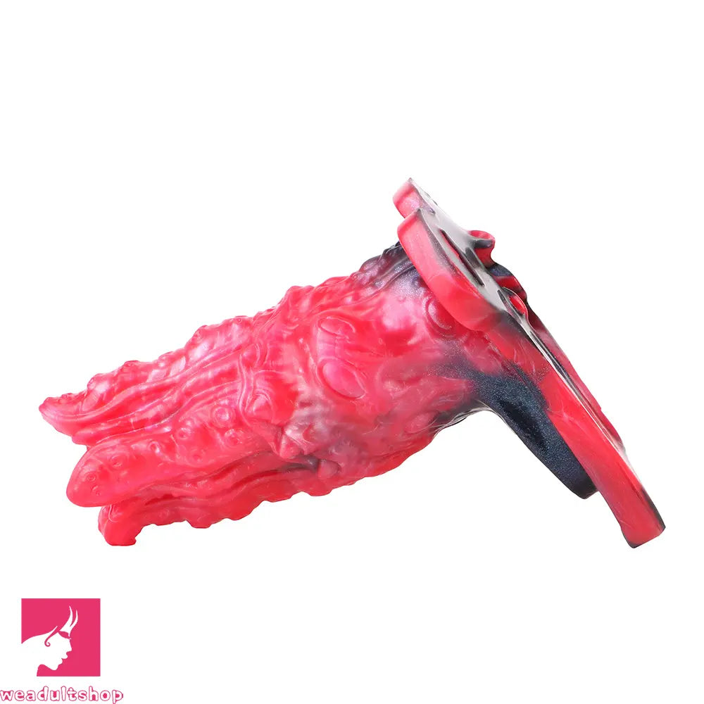 5.59in Hollow Dildo Built-in keel Vibration Remote Strapon Odd Penis Sleeve