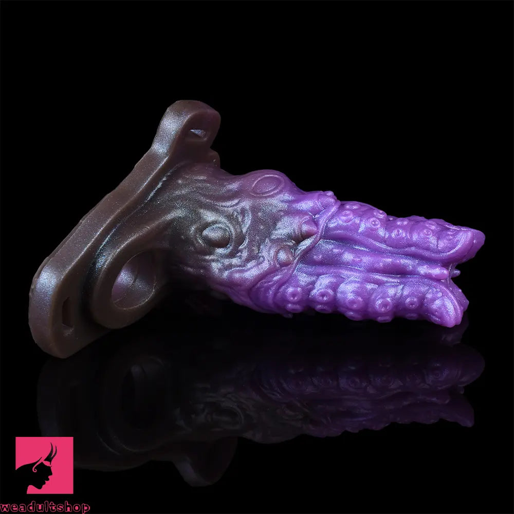 5.59in Dragon Beast Creature Silicone Flexible Fantasy Hollow Dildo Sleeve