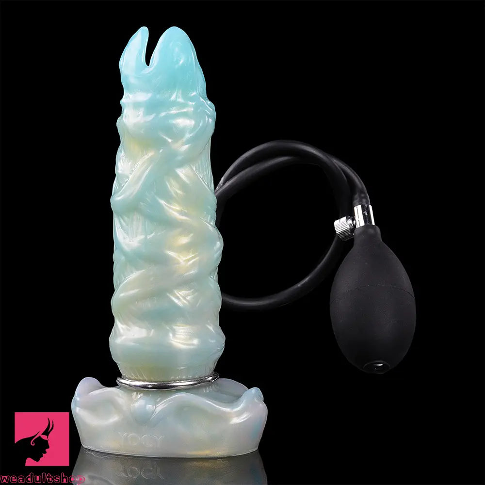 8.14in Ovipositor Egg Laying Inflatable Dildo For Cock Sex Performance
