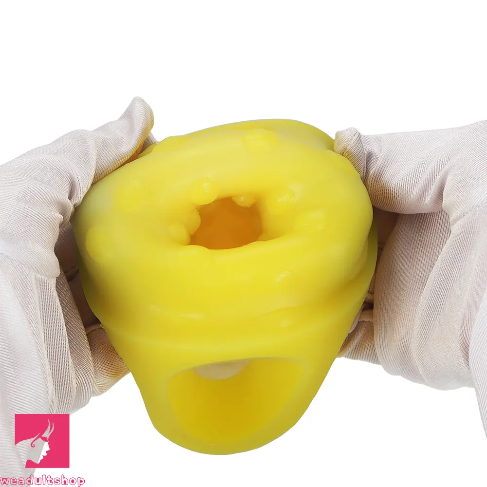 5.11in 5.31in 5.51in Banana Fantasy Hollow Dildo Sleeve Liquid Silicone Sleeve