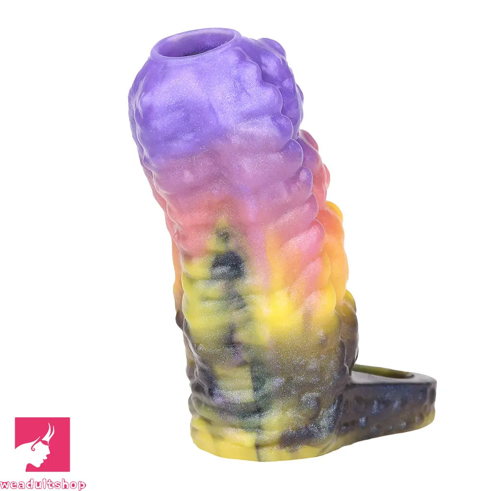 4.72in Zothos Umbrvort Tentacle Silicone Soft Dildo Sleeve Penis Extender