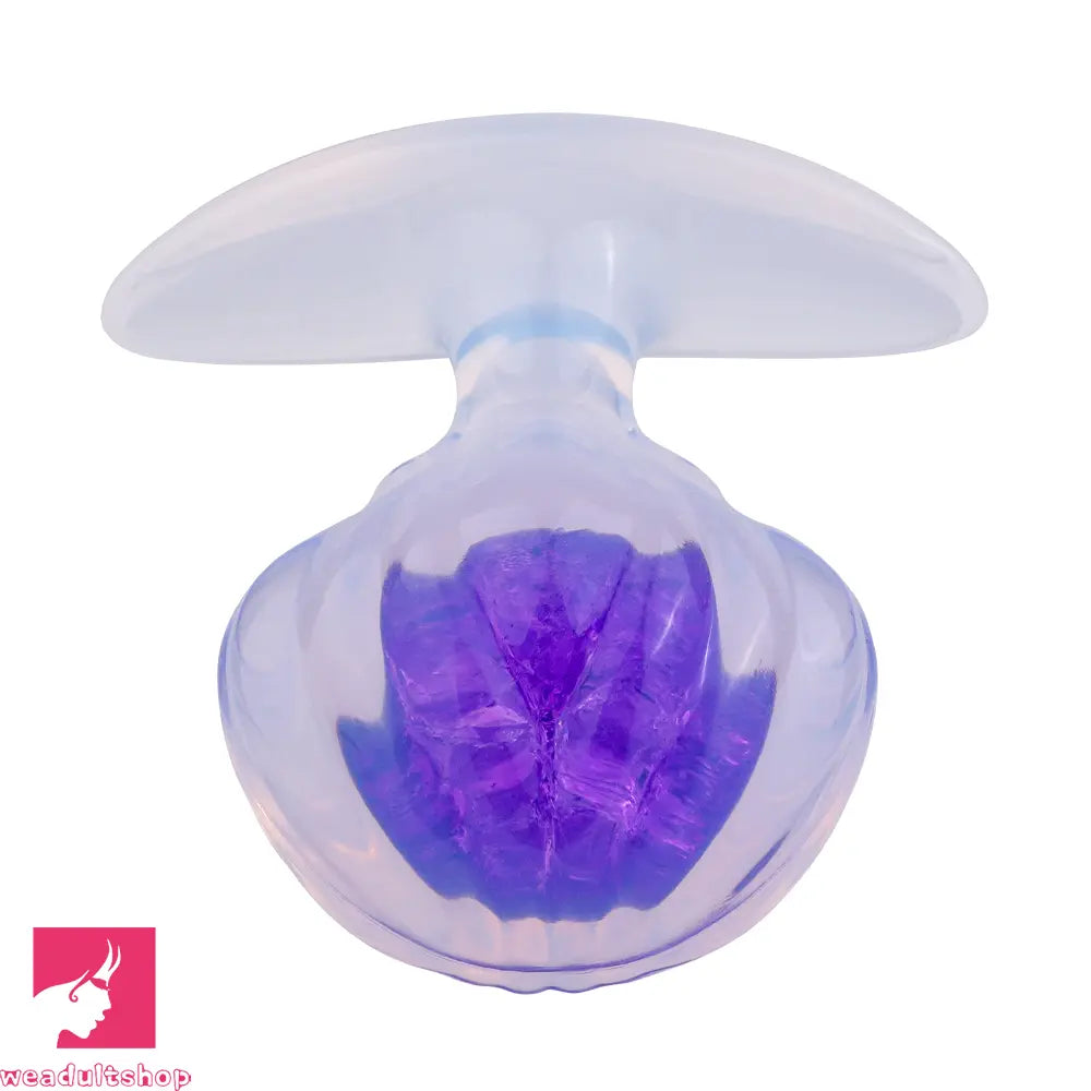 3.27in 3.86in Silicone Butt Plug Dildo Vaginal Massager & Anal Stimulator