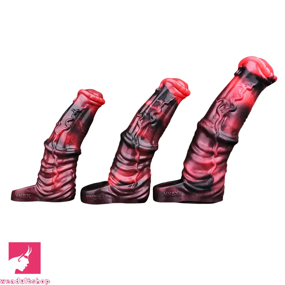 6.1in 6.89in 7.95in Horse Animal Penis Soft Dildo Sleeve Penis Extender
