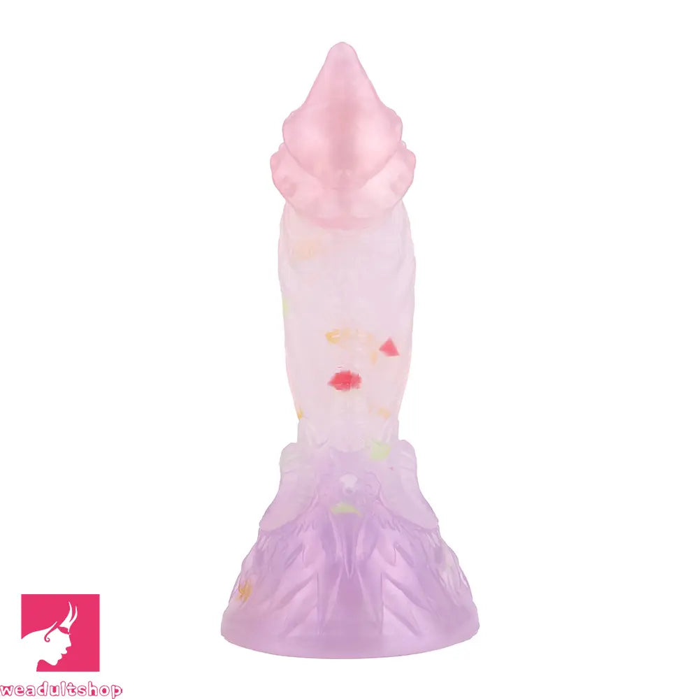 4.72in 5.9in 7.08in 8.66in Silicone Fantasy Soft Women Dildo With Key Chain