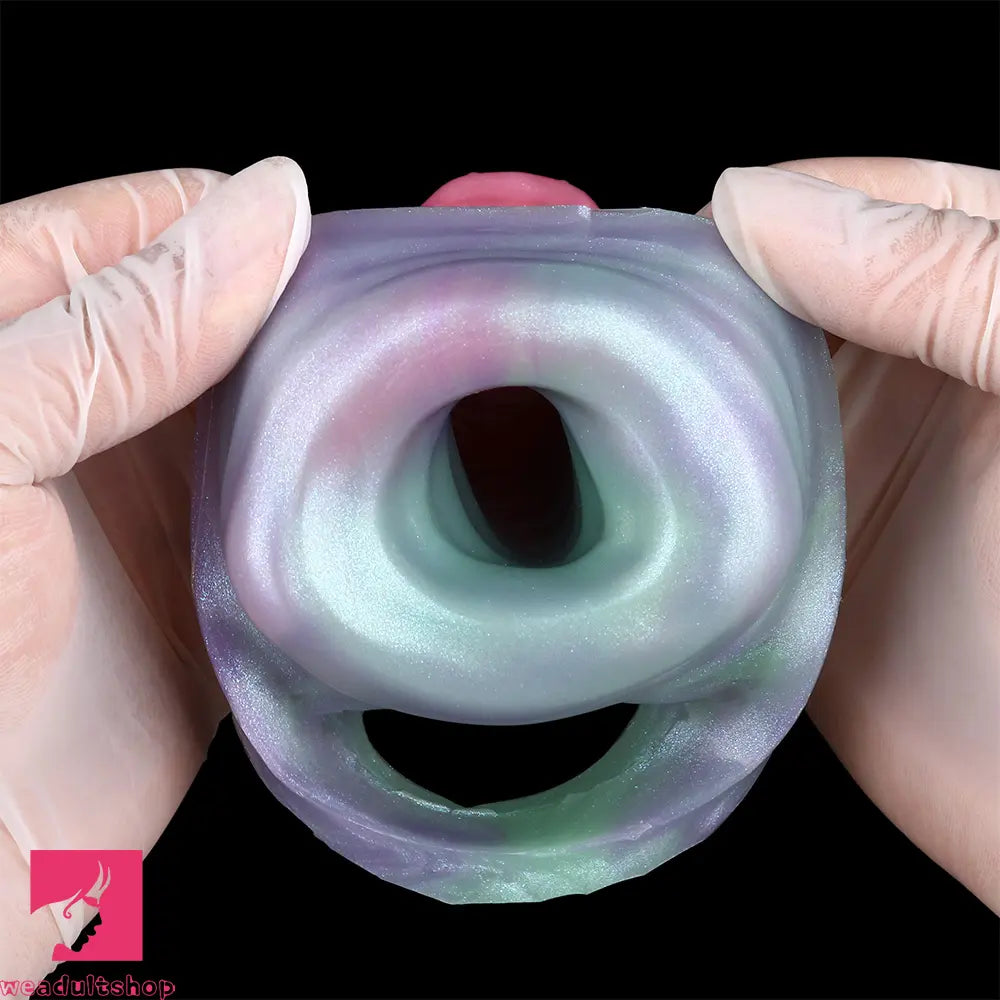 4.96in Silicone Soft Cock Fantasy Hollow Dildo Sleeve Cock Extension