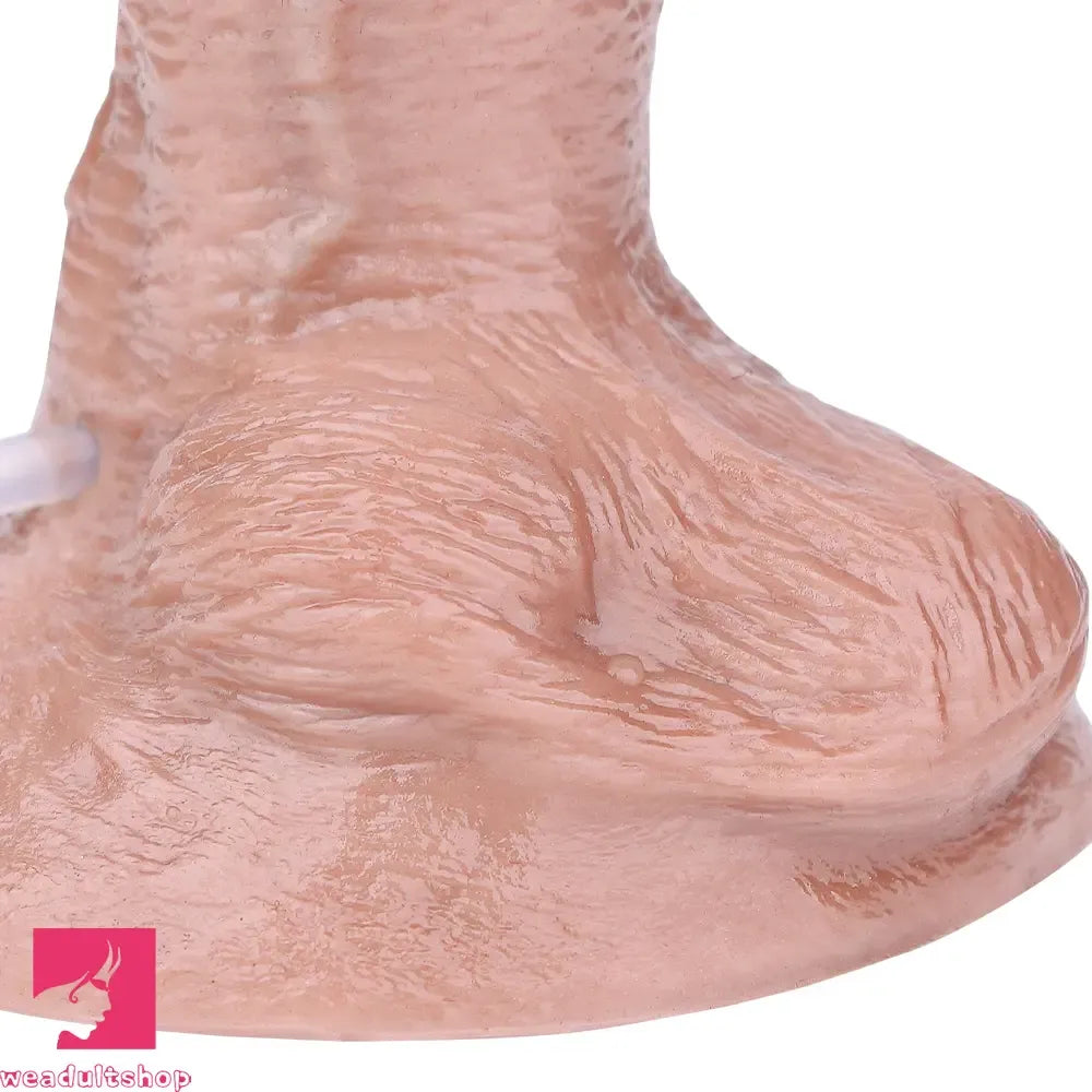 7.01in Double Density Silicone Soft Ejaculating Real Veins Cock Real Dildo