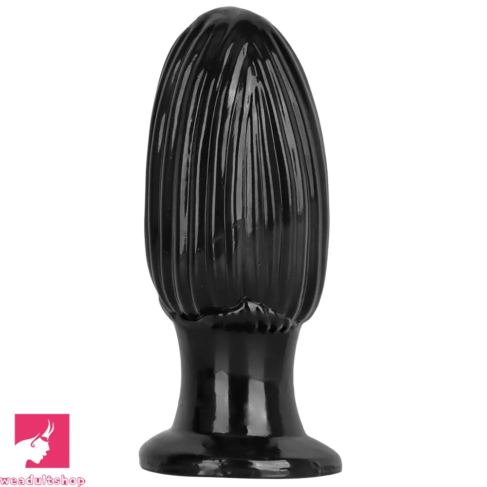 5.9in 6.7in 8.07in Black PVC Thread Granules Corn Dildo For Anal Cock