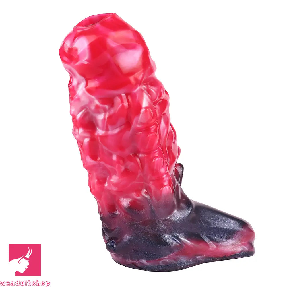 5.82in Weird Floppy Hollow Dildo Built-in keel Vibration Remote Penis Sleeve
