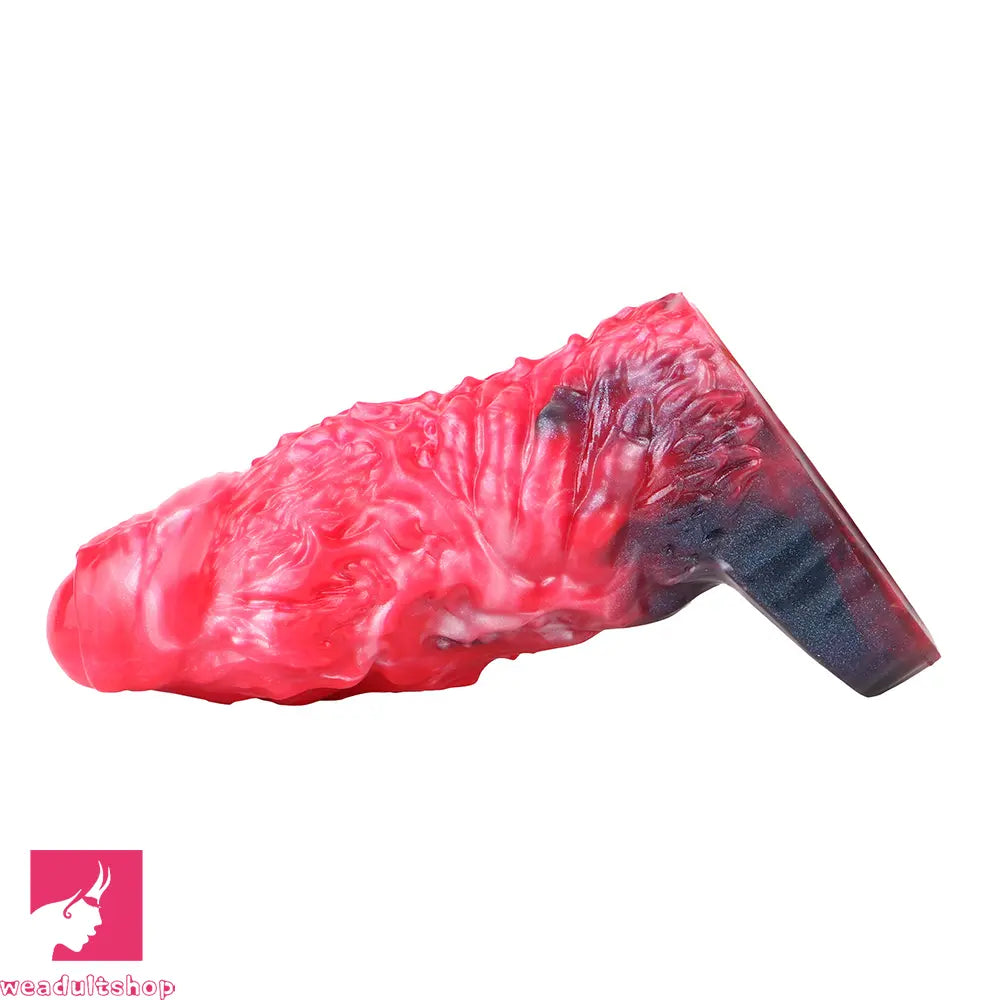 5.98in Uncut Soft Hollow Dildo Built-in keel Vibration Remote Penis Sleeve