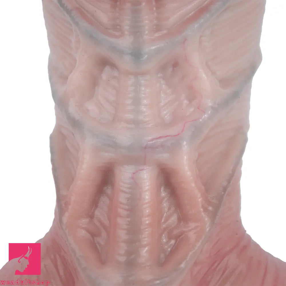 9.17in Double Layer Silicone Soft Big Dildo For Anal Training Masturbation Toy