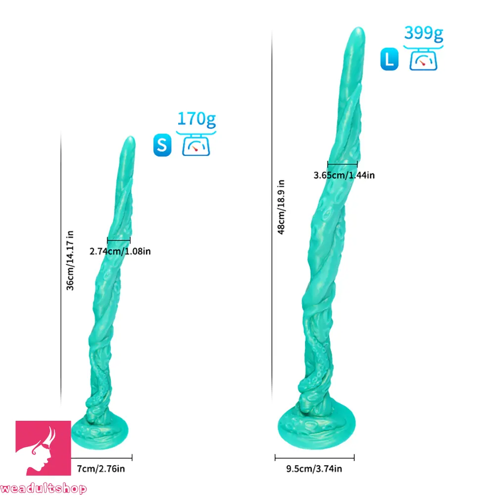 14.17in 18.9in Deepsea Tentacle Octopus Silicone Soft Big Long Odd Dildo