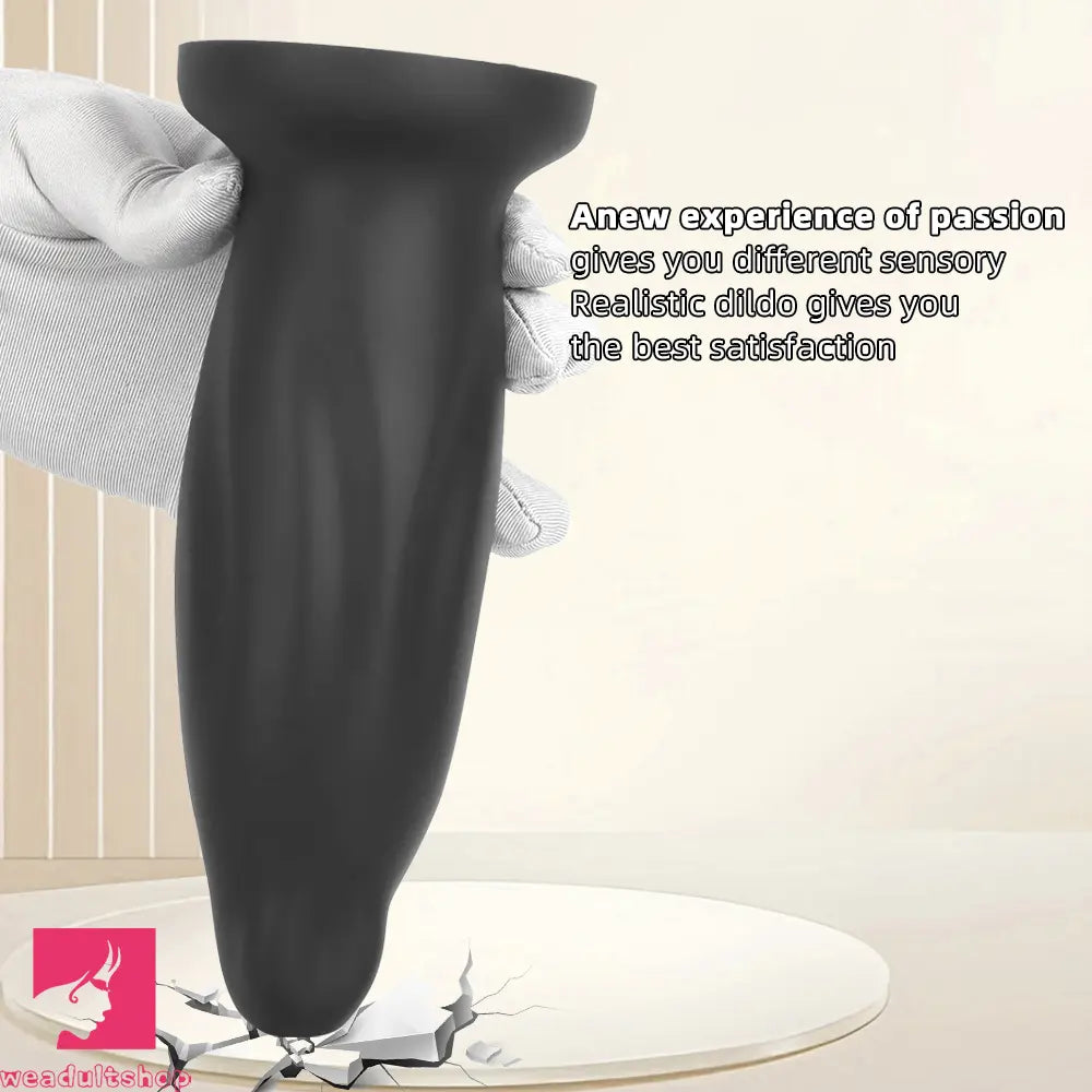 7.67in Liquid Silicone Thick Soft Dolphin Animal Dildo For Cock Orgasm