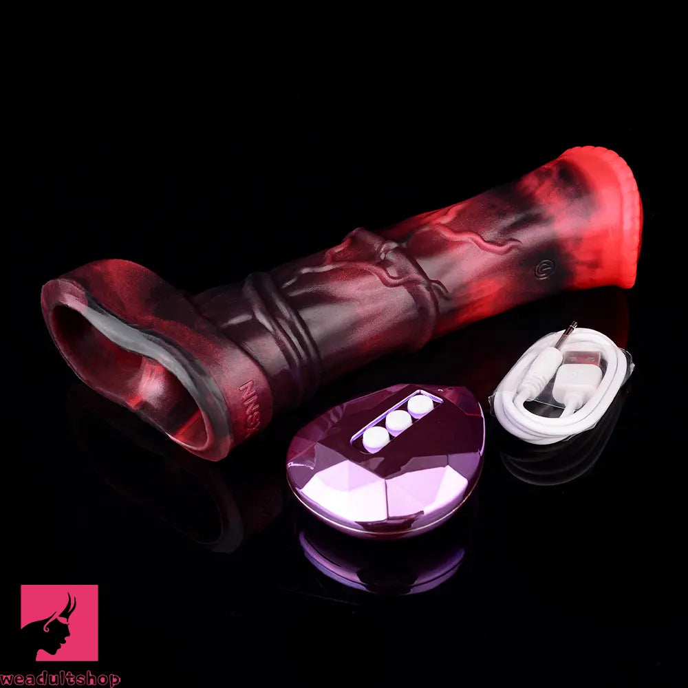 5.58in 7.17in Silicone Horse Dildo Sleeve Vibrating Hollow Waterproof Dildo