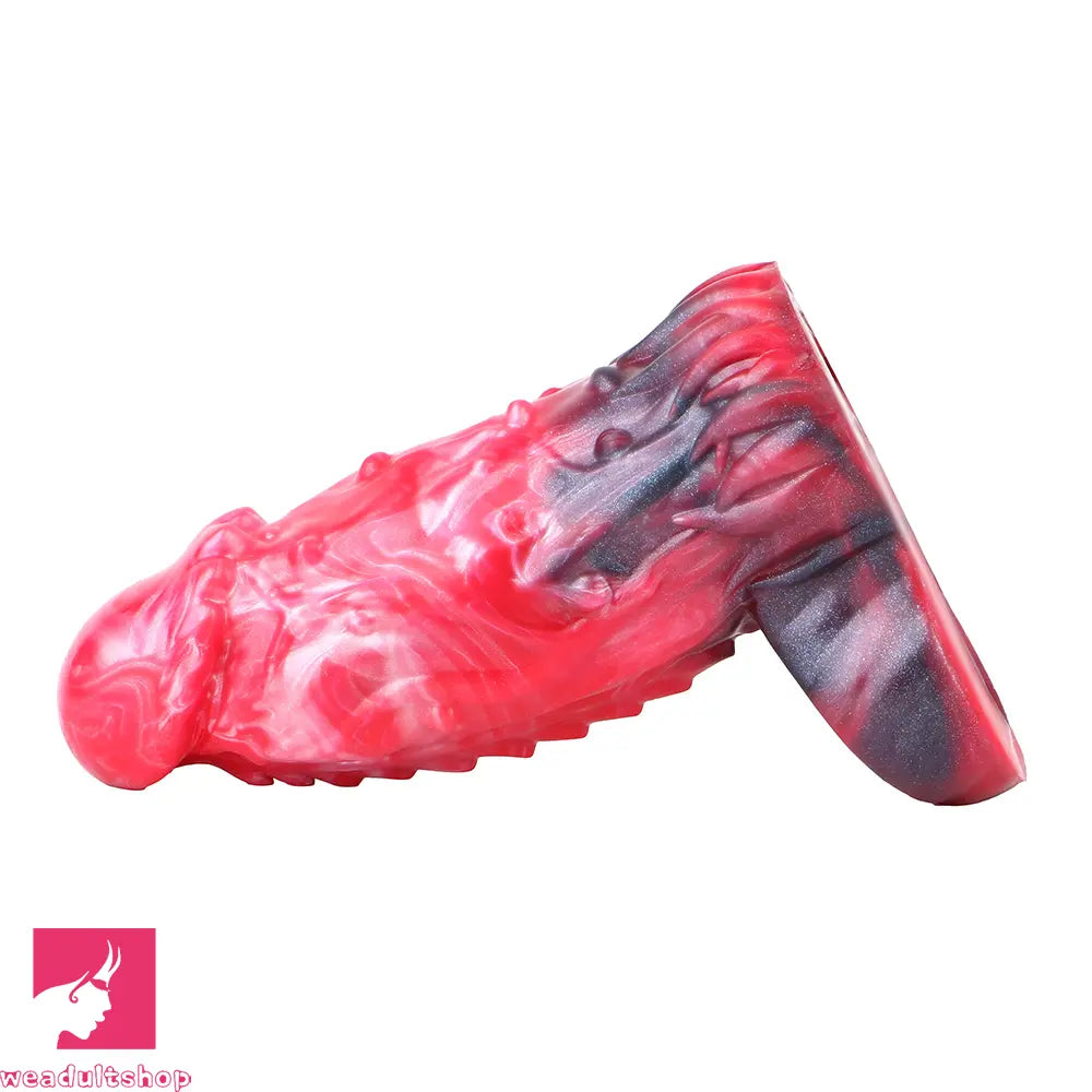 6.18in Spiked Sleeve Hollow Dildo Built-in keel Vibration Remote Penis Sleeve