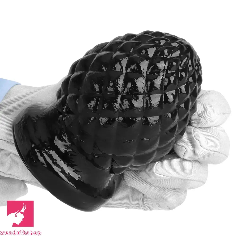 2.95in 4.52in Newbie Black PVC Cock Suction Cup Mini Anal Plug Dildo