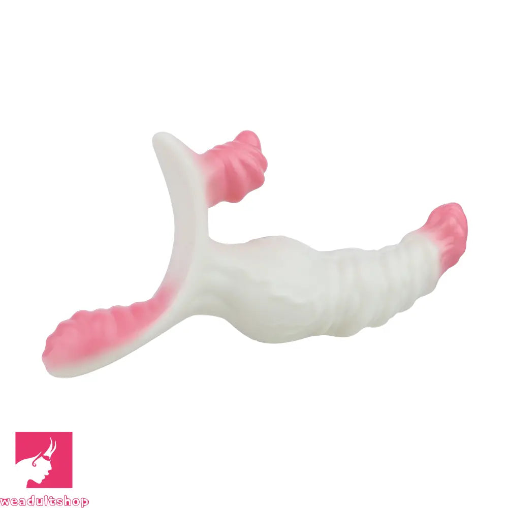 6.42in Monster Fantasy Wearable Strap on Vibrating Anal Silicone Dildo