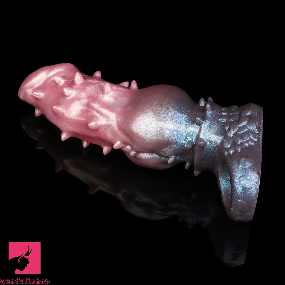 7.48in Spiked Fantasy Penis Sleeve With Cock Ring Dildo For Intimation
