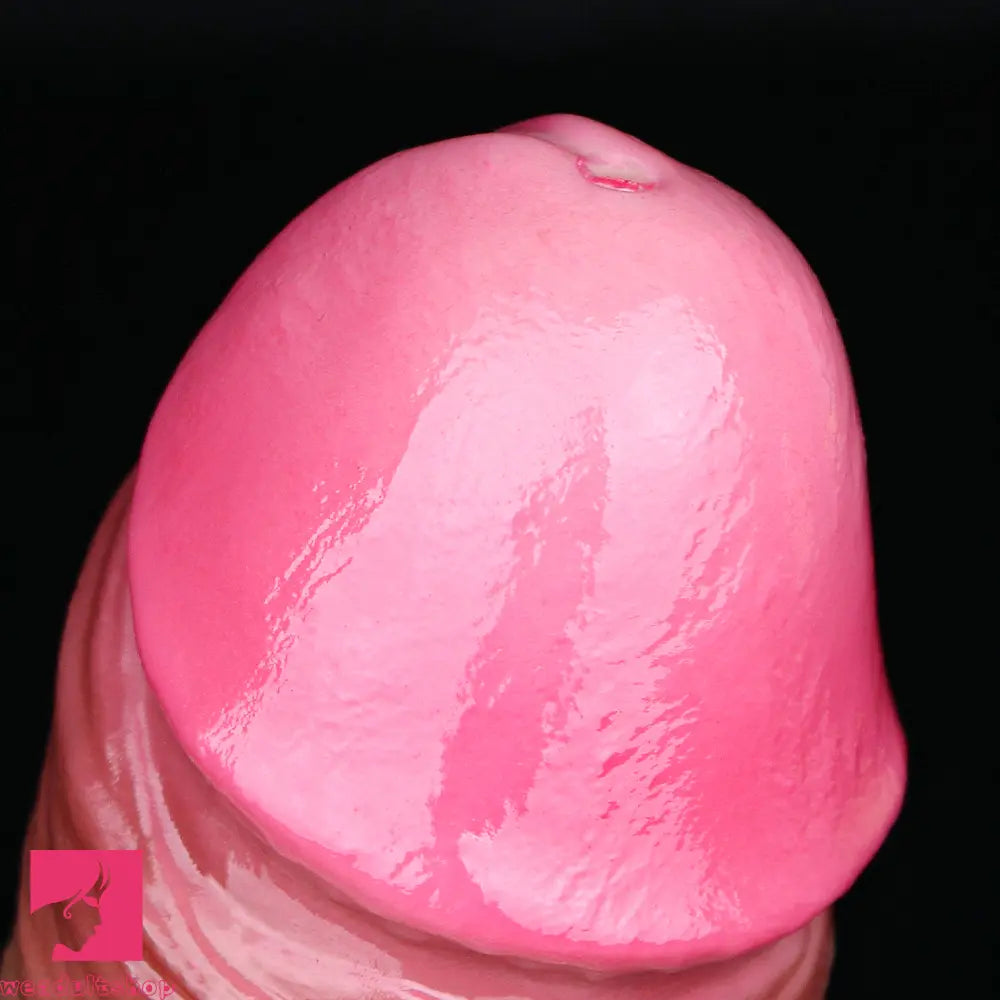 8.22in Inflatable Squirting Soft Silicone Cock Dildo Realistic Penis Cock Toy