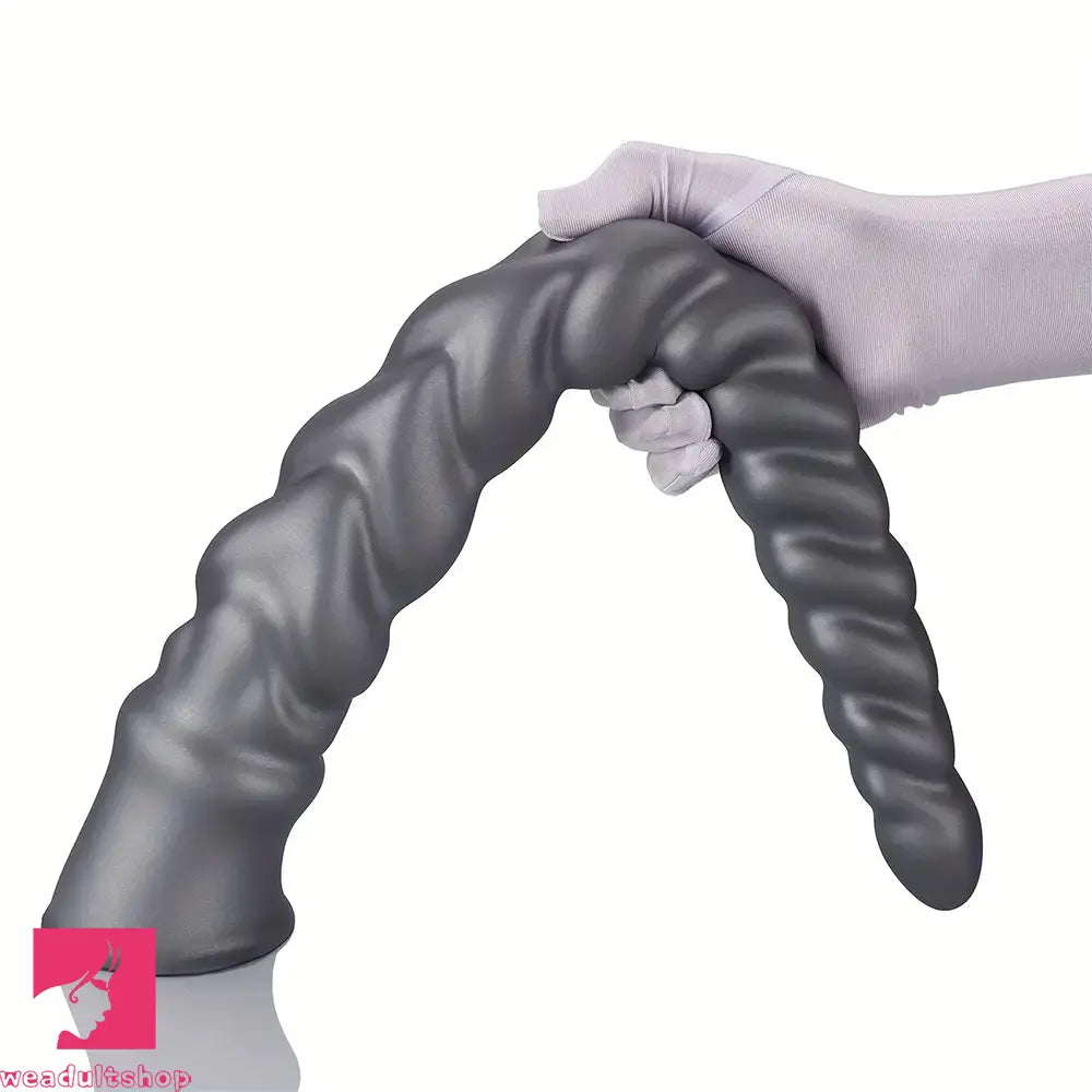 13.77in 15.74in 17.71in 19.68in Long Screw Anal Whip Huge Clit Soft Dildo
