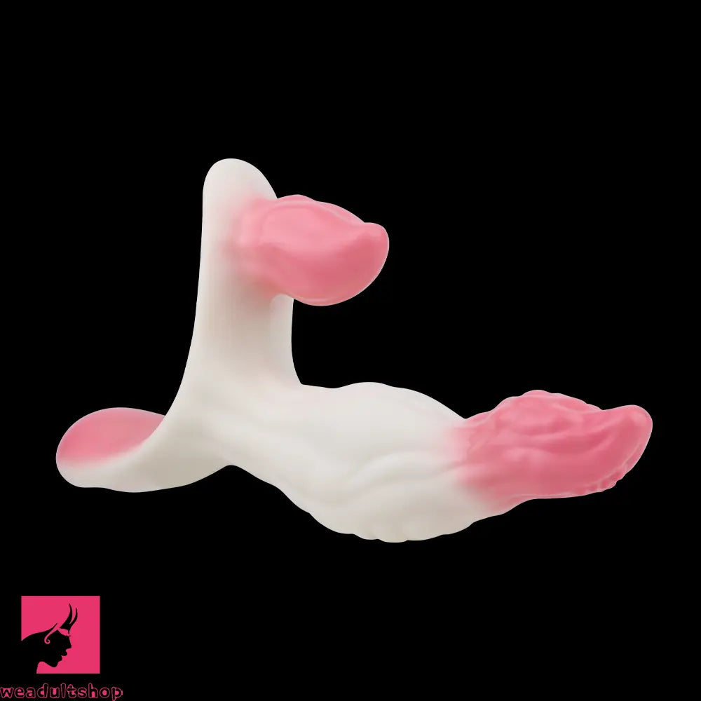 6.18in Wearable Strap on Vibrating Soft Liquid Silicone Dildo Clit Dildo