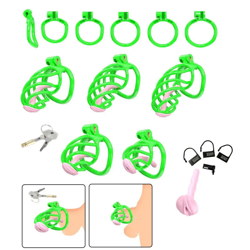 Chastity Cage Plastic Utheral Lock Cobra CB Chastity Lock For Single Parties