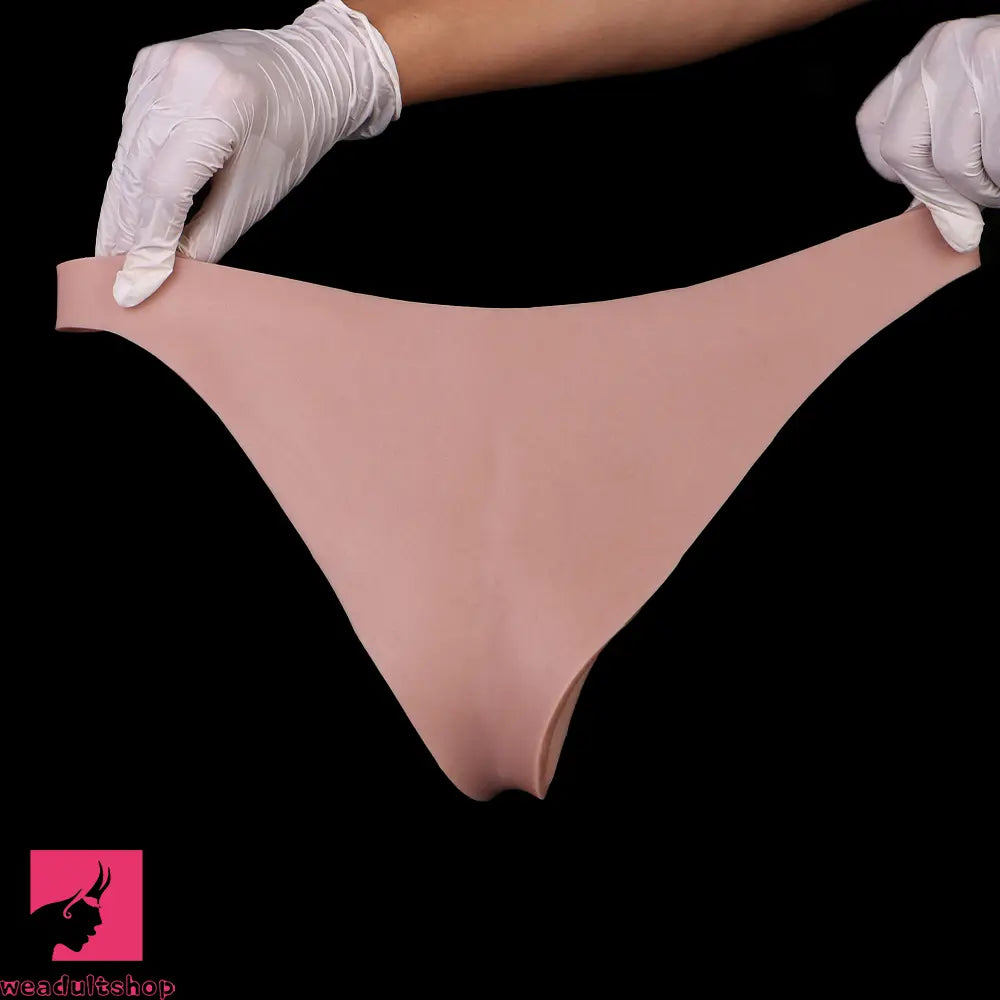 7.99in Wearable Silicone Lifelike Dildo Pants Real Skin Hollow Penis Sleeve