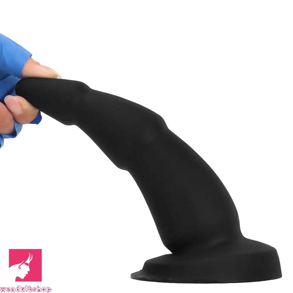 6.49in 8.07in 9.05in Liquid Silicone Soft Anal Dilator Trainer Cock Dildo