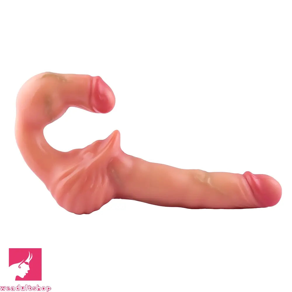 10.8in Strapless Silicone Large Soft Double Sided Strapon Dildo For Sex