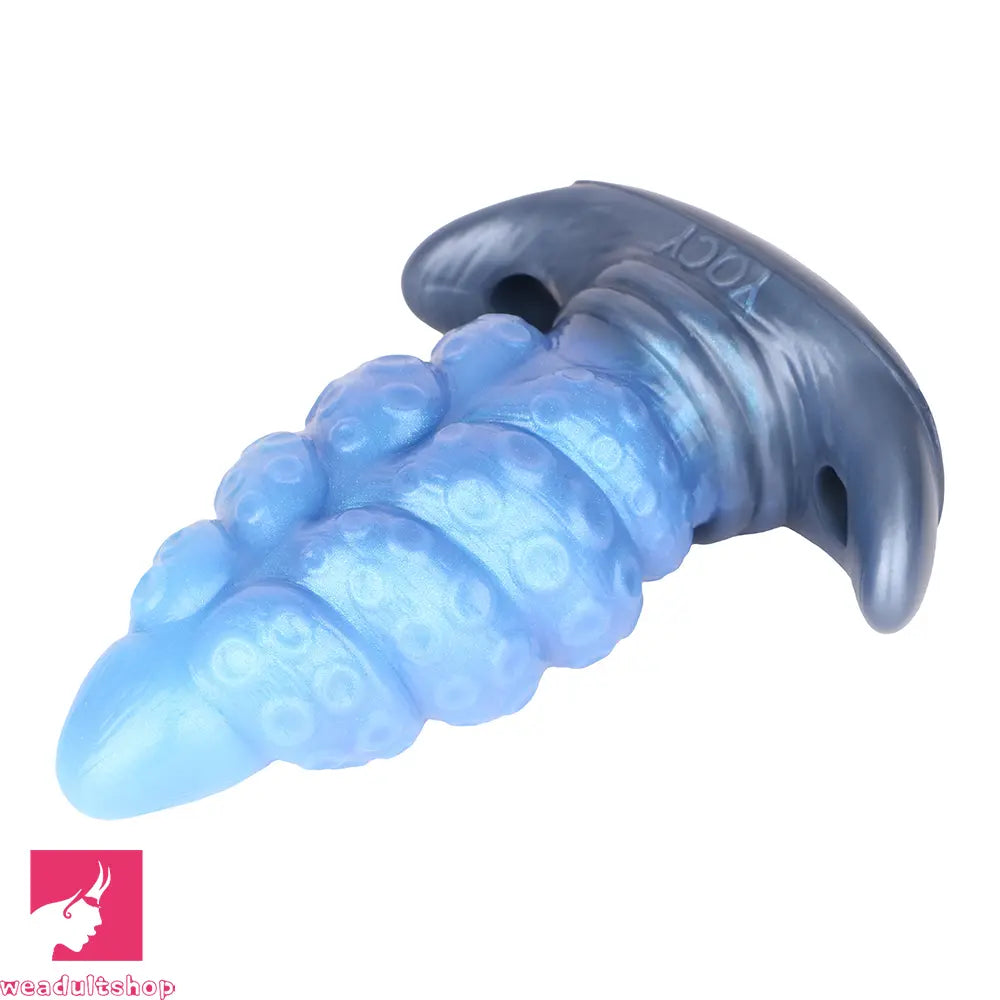 2.91in-9.05in Octopus Vibrating Anchor Dildo Anal Plug Wearable Mouth Gag