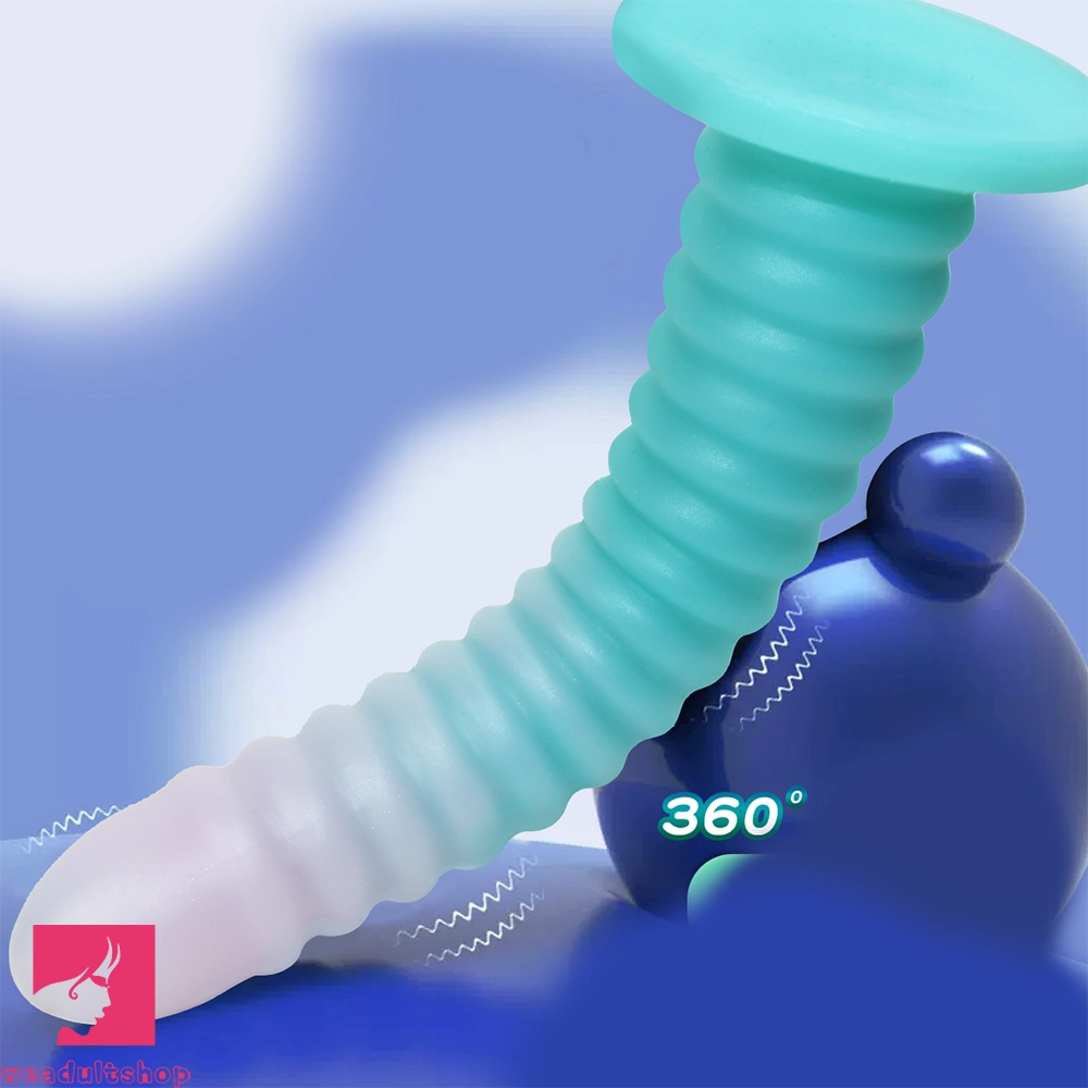 6.69in 9.05in 11in 13.1in Big Silicone Luminous Butt Plug Dildo For Prostate